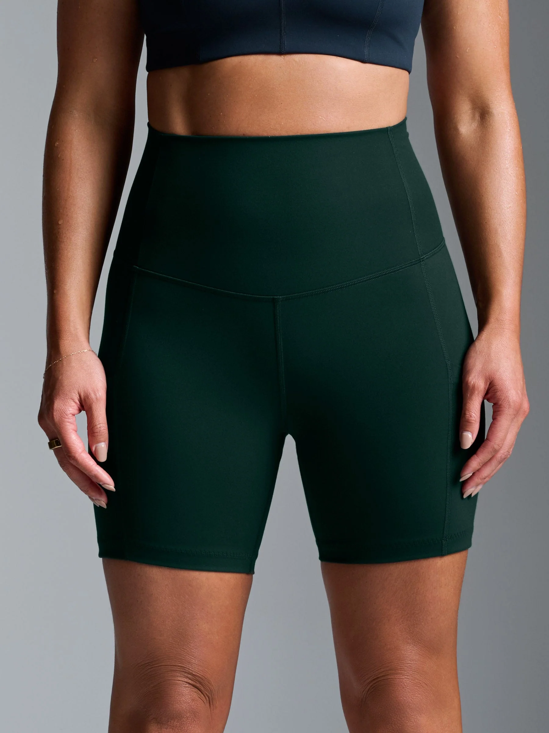 FATAL ATTRACTION 6 Super High Rise Bike Short Dark Green - Image 4