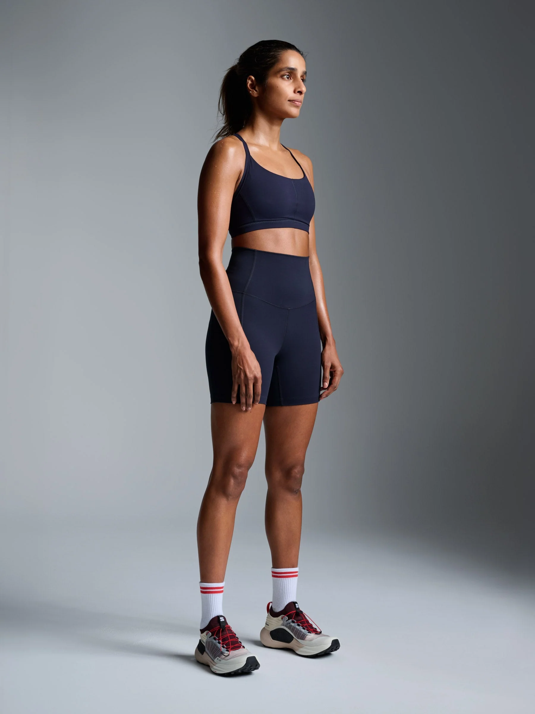 FATAL ATTRACTION 6 Super High Rise Bike Short Deep Navy