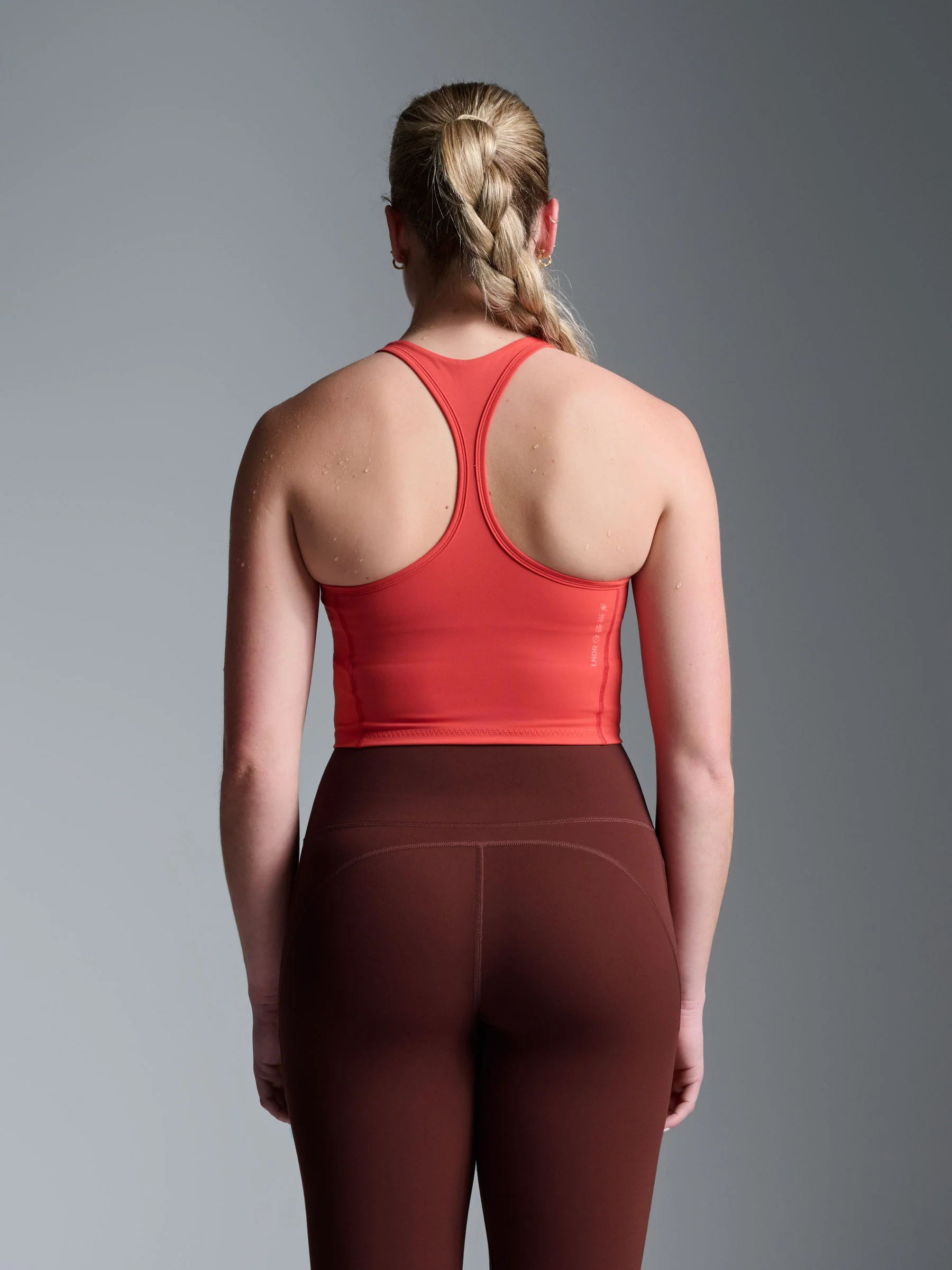 FEMME FATALE Longline Bra Retro Red - Image 2