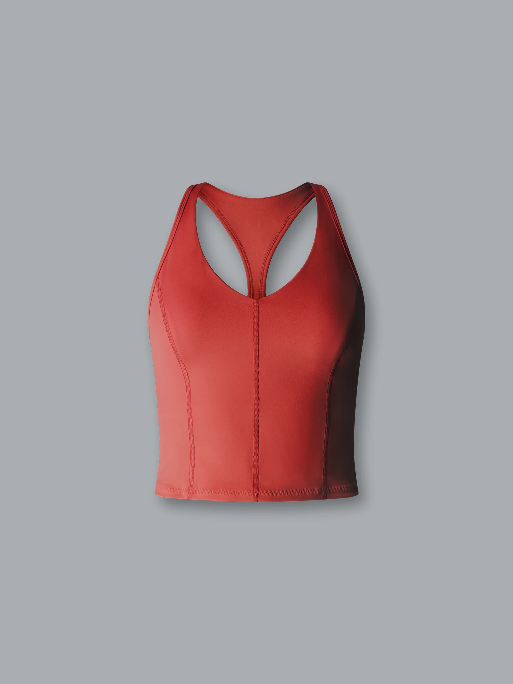 FEMME FATALE Longline Bra Retro Red - Image 3