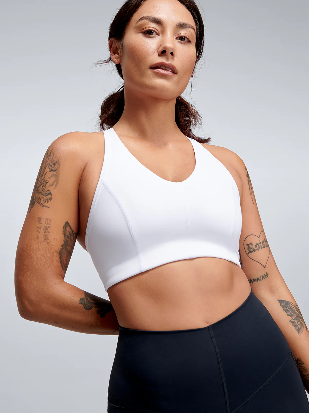 FEMME FATALE RECYCLED Sports Bra White - Image 7