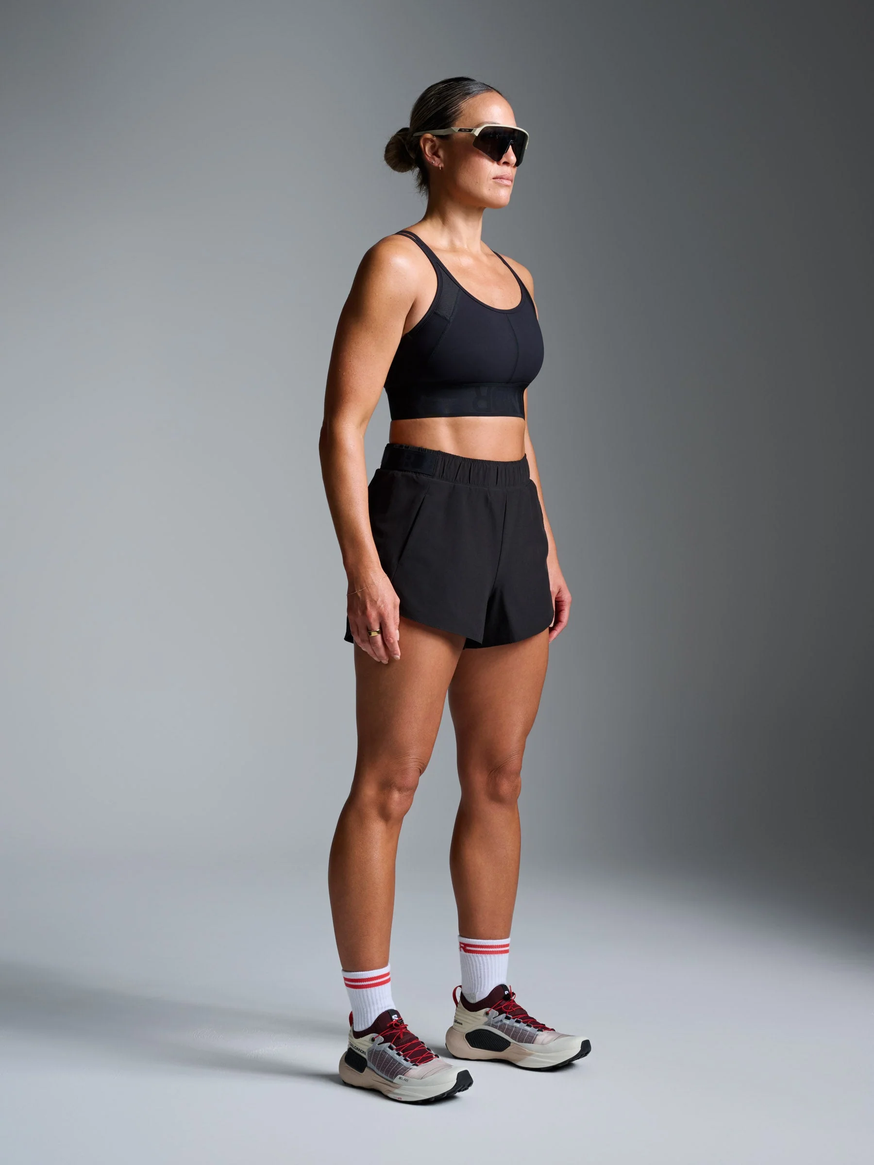 FLY RUN Recycled Short Black