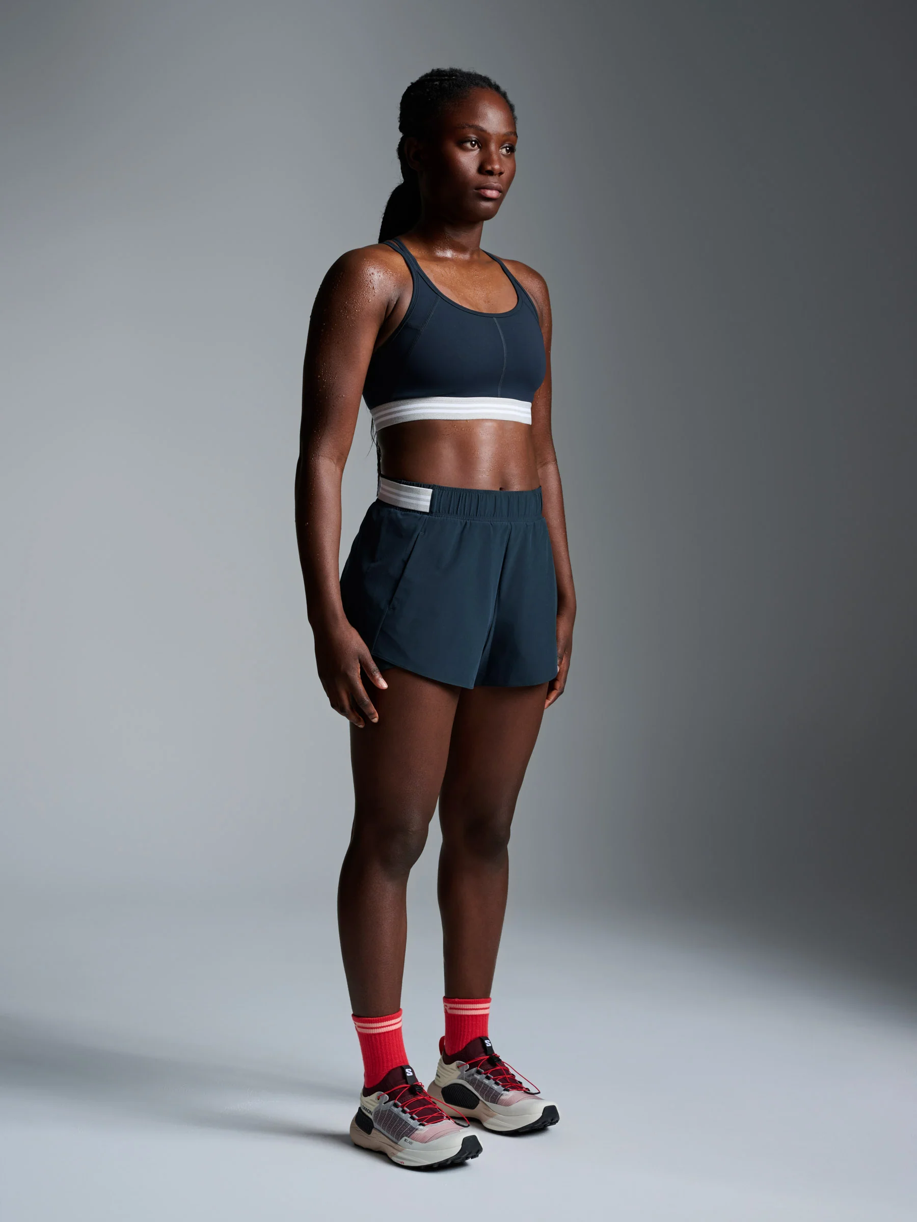 FLY RUN Recycled Short Marine