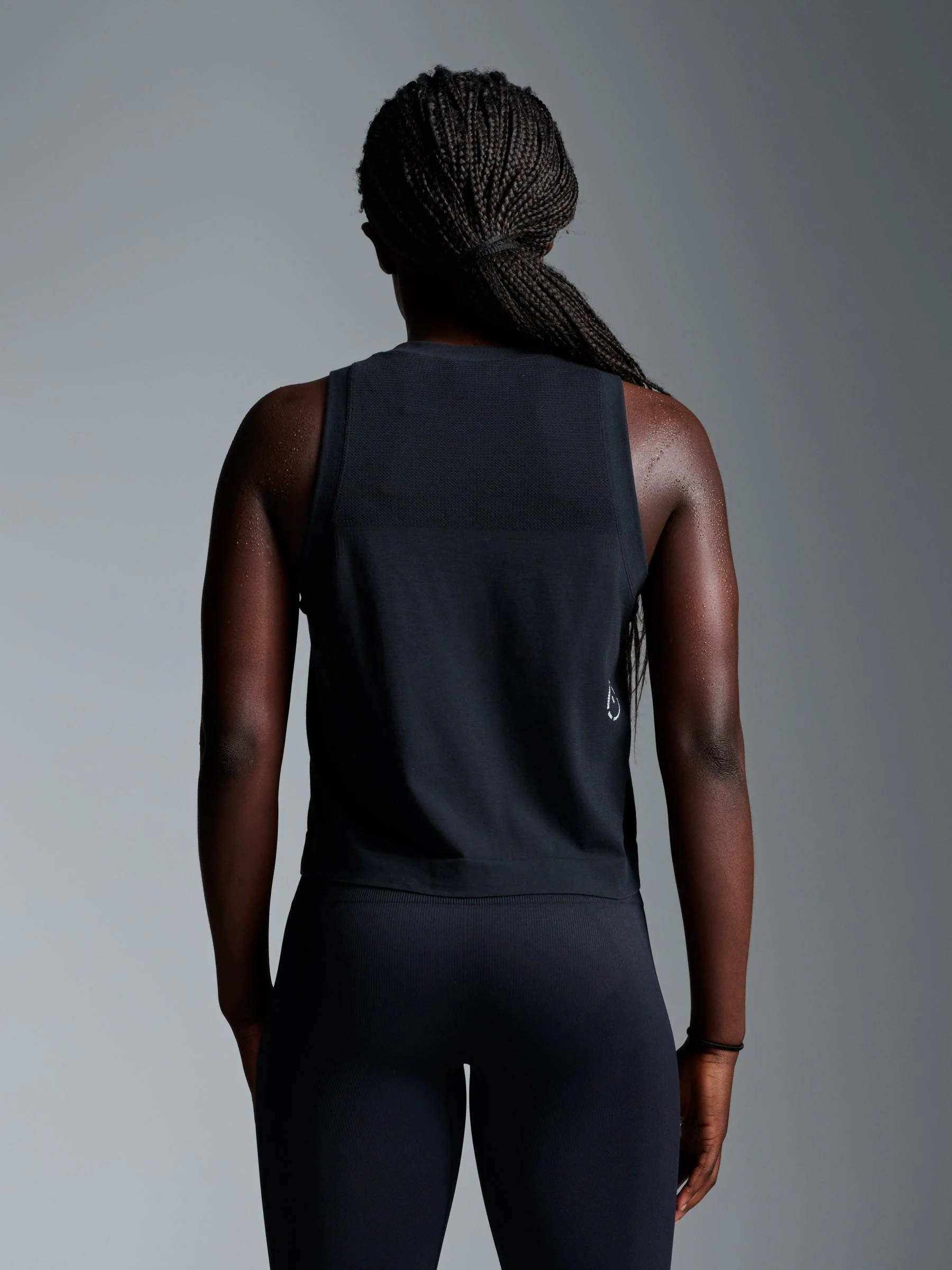 HERE TODAY Cropped Tank Black - Image 2