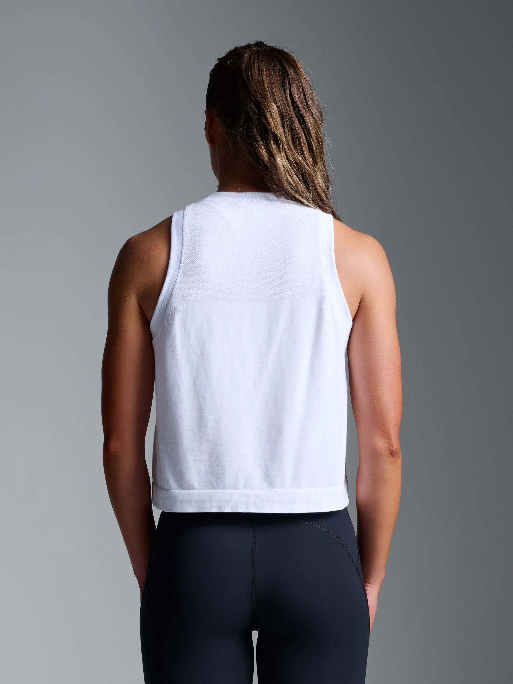 HERE TODAY Cropped Tank White - Image 2