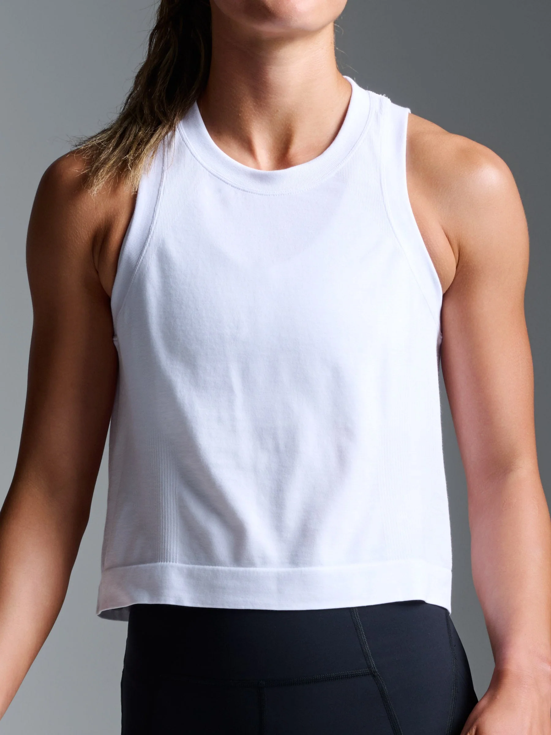 HERE TODAY Cropped Tank White - Image 4