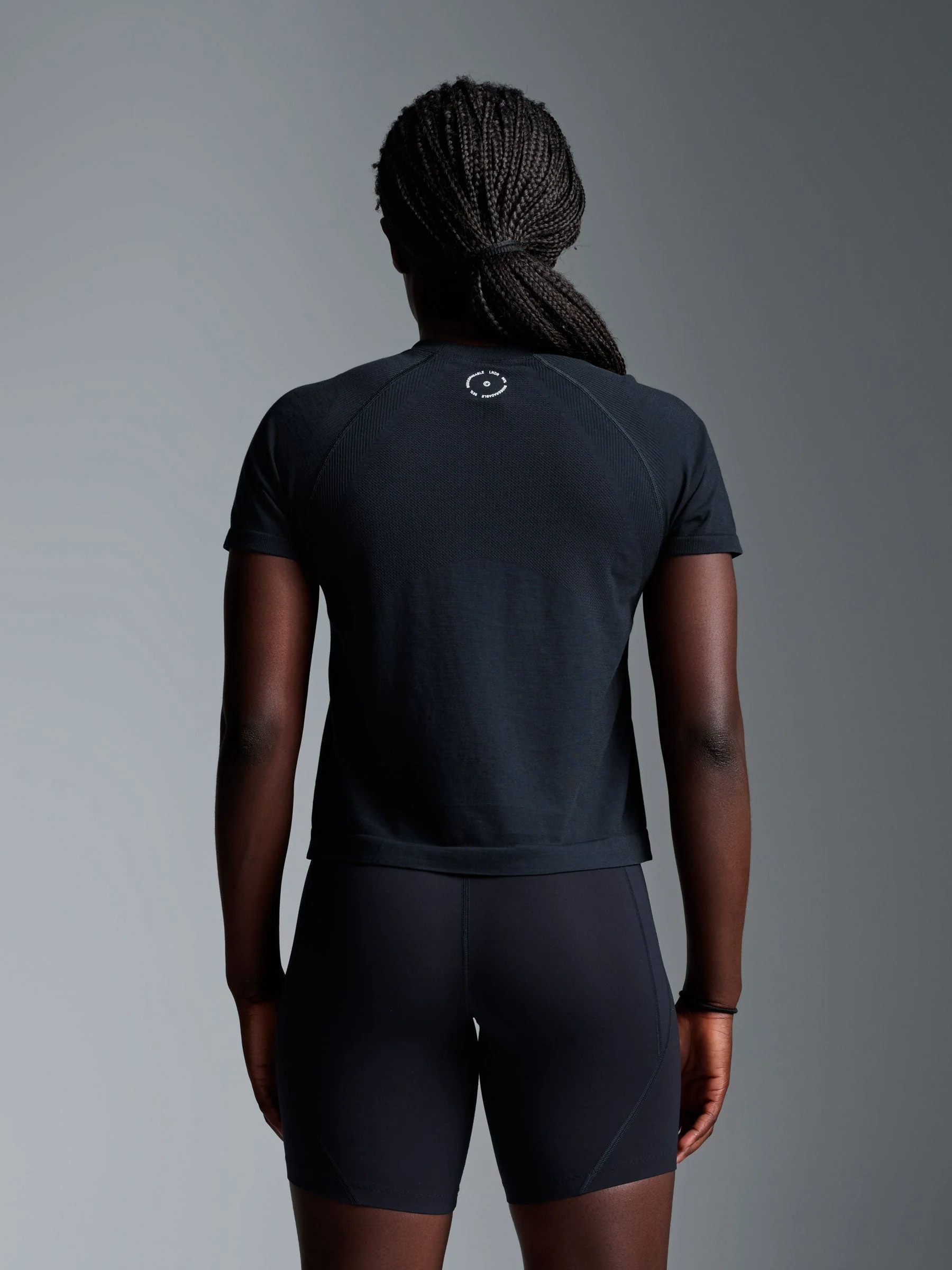HERE TODAY Cropped Tee Black - Image 2