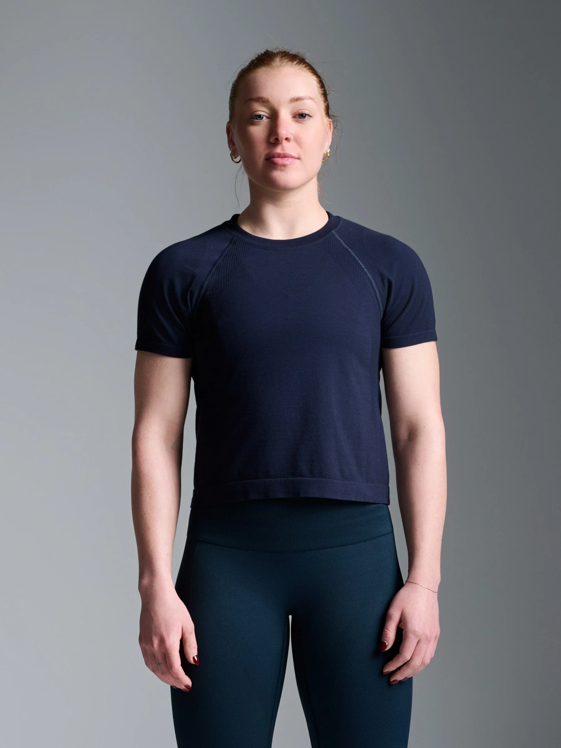 HERE TODAY Cropped Tee True Navy