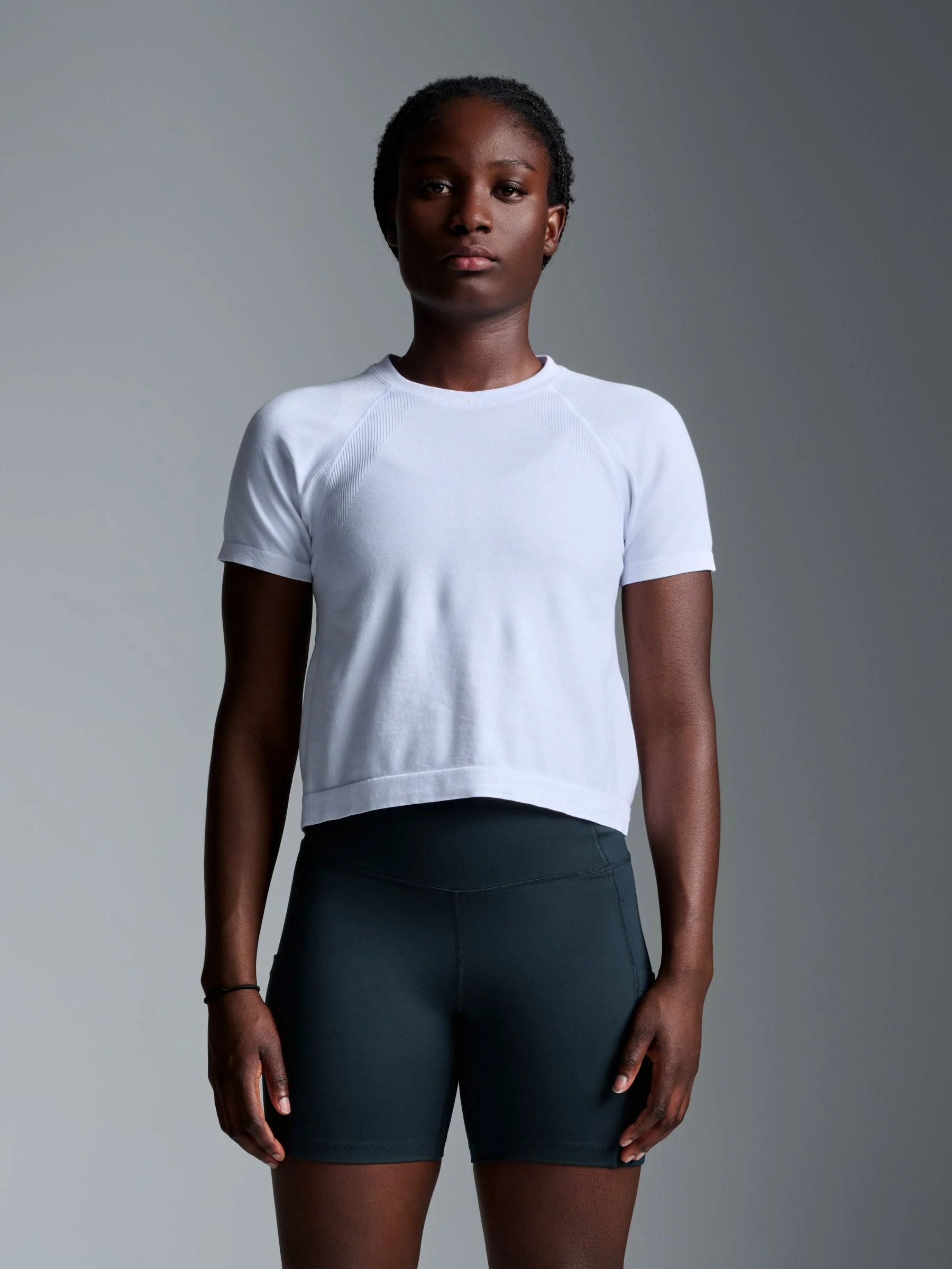 HERE TODAY Cropped Tee White