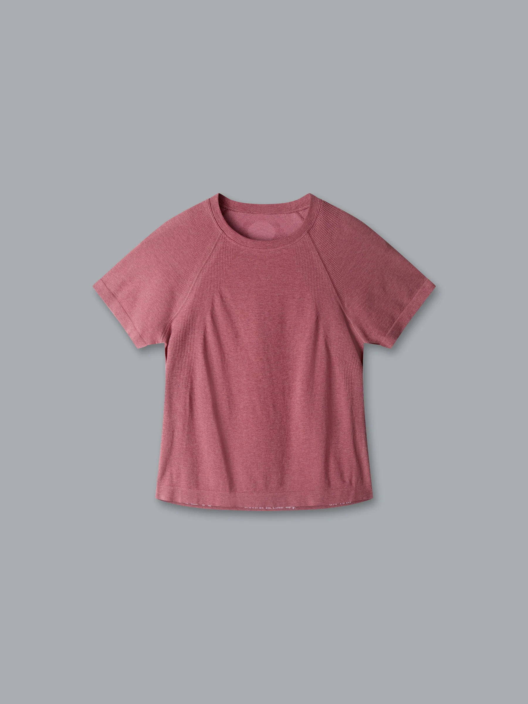 HERE TODAY MELANGE Cropped Tee Earth Marl - Image 3