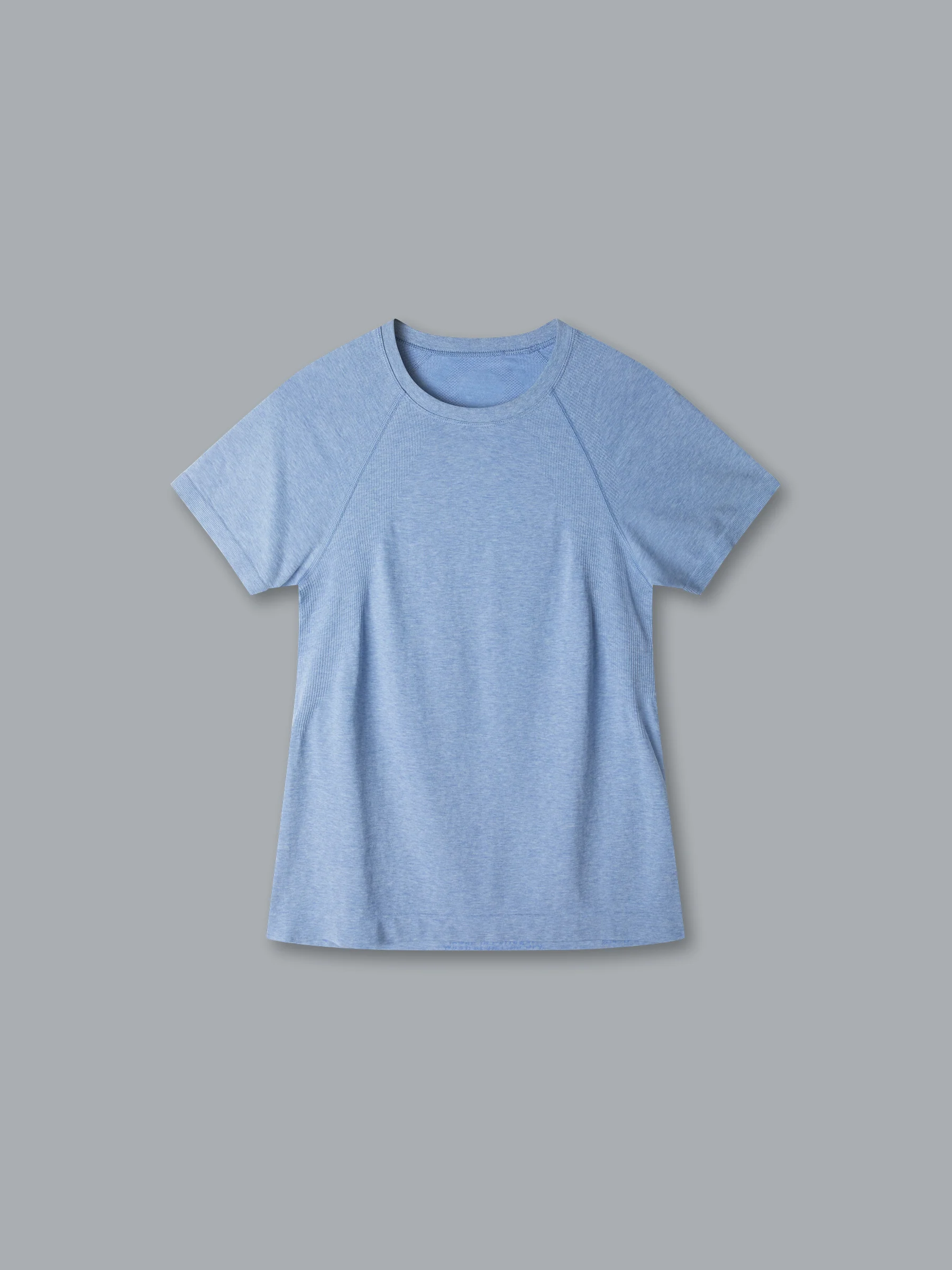 HERE TODAY MELANGE Short Sleeve Tee Blue Marl - Image 3