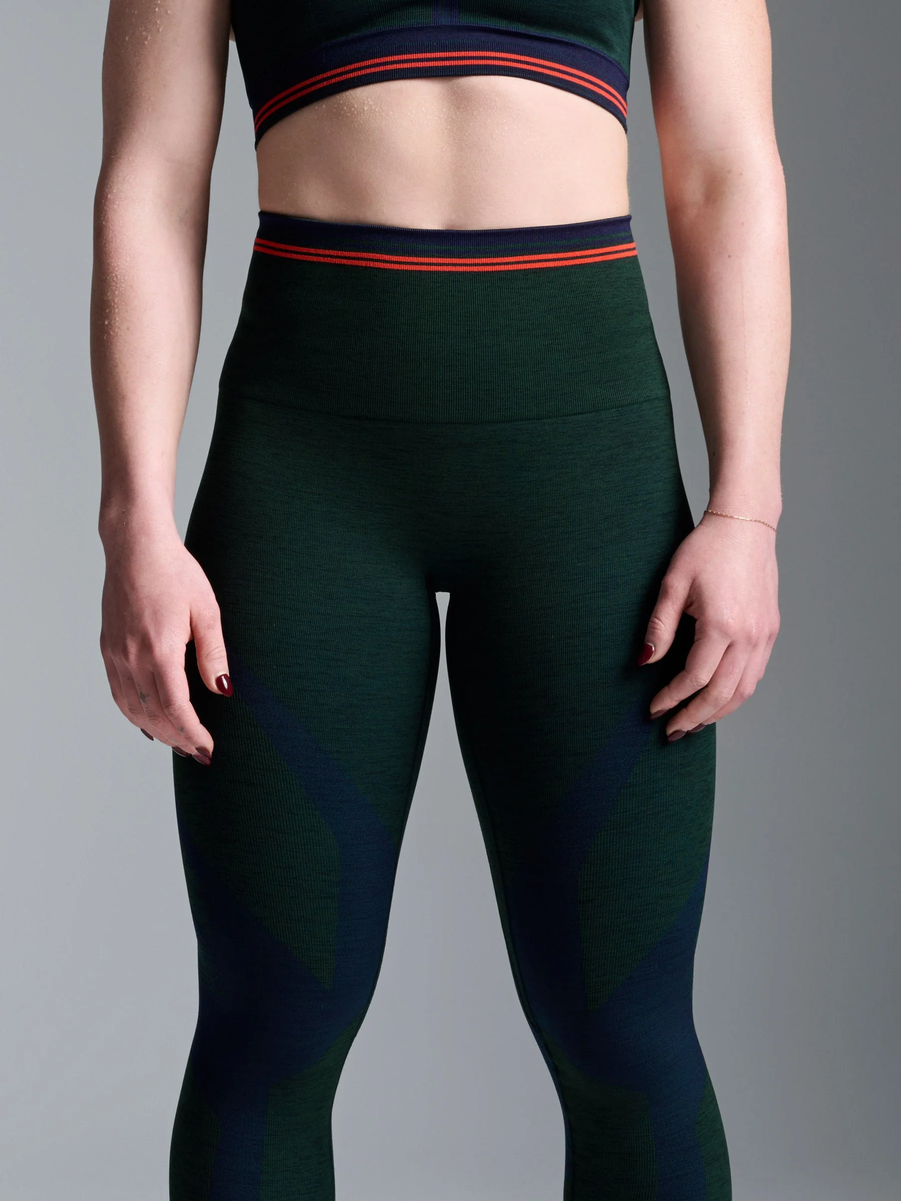 RENEGADE SEAMLESS Legging Dark Green Marl - Image 4